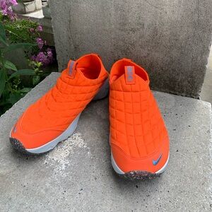 Nike Vibrant Orange Quilted Sneakers slip on